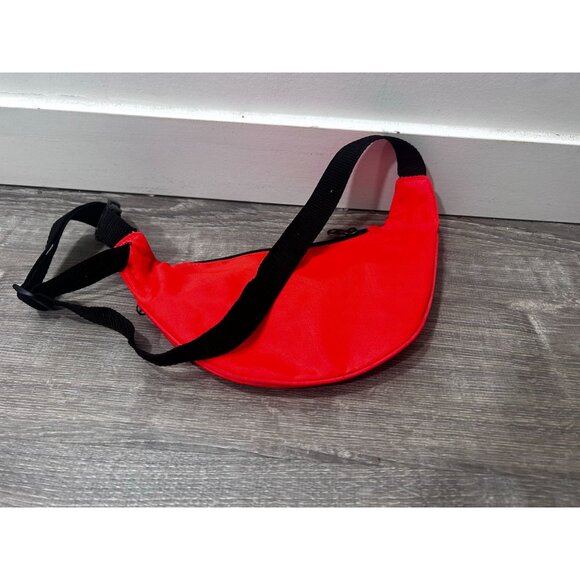 Vintage 90's Unisex Adult Fanny Pack Waist Bag Bum Bag Red - Picture 4 of 6